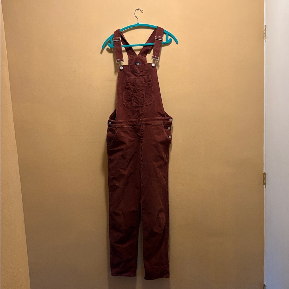 GAP Women's Brown Cropped Overalls